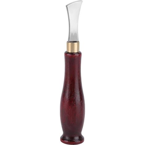 MINKUROW Borde de cuero Creaser Borde de trabajo de cuero Creaser Ajustable Creaser Arco de cuero Borde Ranura poco profunda Herramienta para lima de huesos Juego de limas para huesos (1 mm) (1/4)