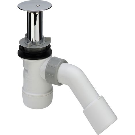 Raccord de vidange Duoplex 6934 en plastique chromé, 70 mm x DN40/50