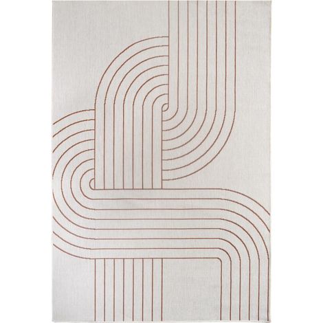 Tapis extérieur, kilim reversible BB REVERSIBLE 120x170 Terracota et crème (1/5)