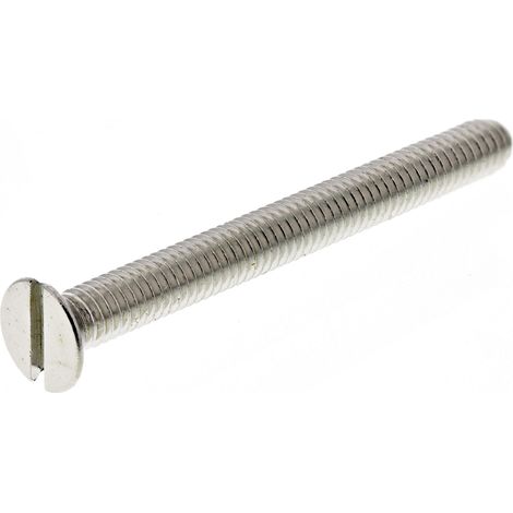Vis à métaux RS PRO M4 à tête Fraisée fendue en Laiton, 40mm ( Prix pour Sachet de 100 )