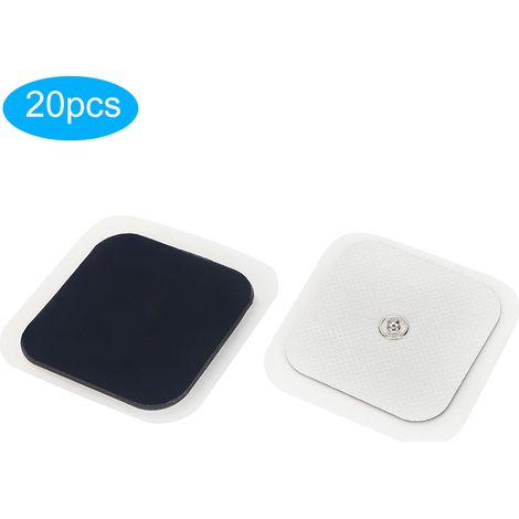 20 électrodes de 5 x 5 cm pour la physiothérapie, patchs adhésifs de massage, plaques cellulaires (1/5)