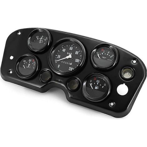 12V Universal 5-in-1 Tachometer mit Wassertemperatur- und Voltanzeige für alle Motorräder, komplettes Instrumentenpanel, universell (1/5)
