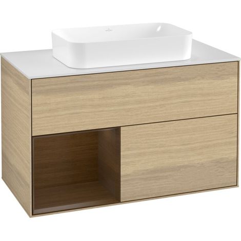 Villeroy & Boch F241GNPC Armoire sous lavabo Finion F24