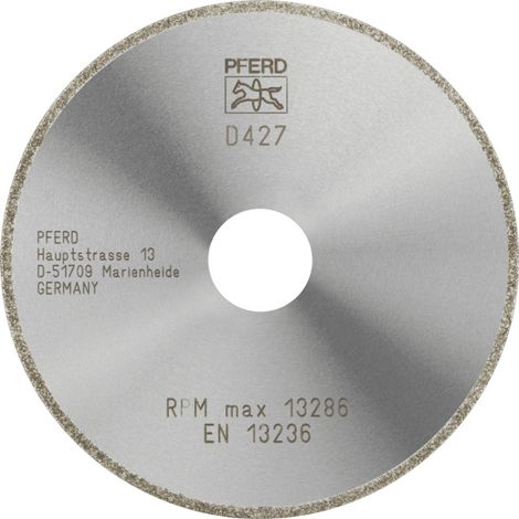 PFERD TOOLS Diamant-Trennscheibe D1A1R 115x2,0x22,23 mm D427 (grob) durchgängiger Belag für GFK/CFK (1/3)
