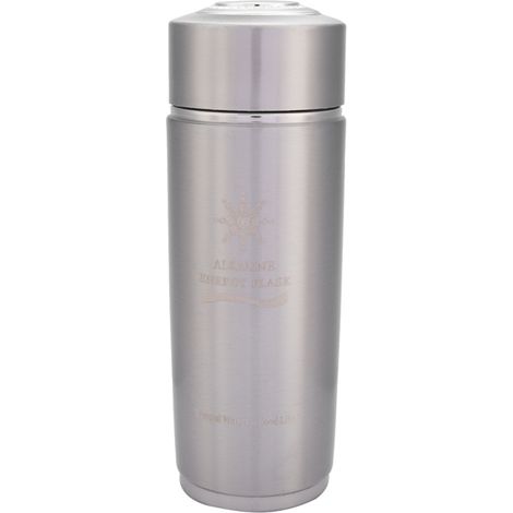 Bouteille d'eau alcaline portable en acier inoxydable Nano Balance Bio Energy Lonizer (argentée) (1/5)
