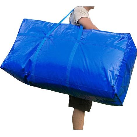 Sac De Rangement - 250 L - Polypropylène Tissé - Étanche - Fermeture Éclair Renforcée - Poignées Élargies - Pour Déménagement Stockage Voyage Camping (1/5)