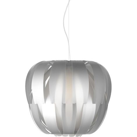 Suspension 3 Lumières Argent en Métal Chromé Cm. 75x60h (1/3)