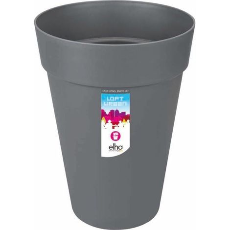 elho® Loft Pflanzgefäß Urban 42 hoch Anthrazit Ø 42 cm - Kunststoff (1/2)