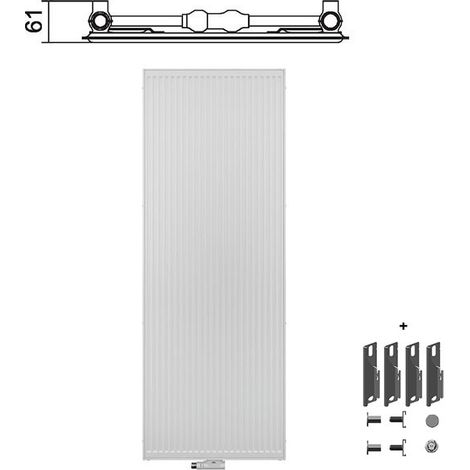 Kermi Verteo Profil Radiateur Vertical Type 10 1600x600mm FSN101600601X3K (1/4)