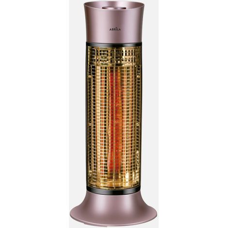 Estufa Elec.de Carbono Yuma 900w Rosa/negro 2pot Oscilante 2elm.,antivuelco.63x26x26cm