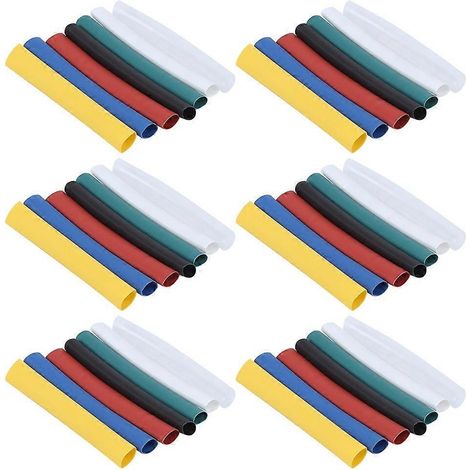 42 Stück Schrumpfschläuche zum Schutz von Datenkabeln, 6/3 mm, wasserdicht