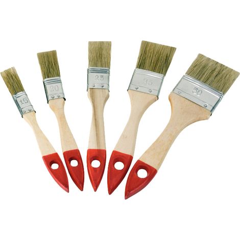 Jeu de pinceaux plats, 5 pièces