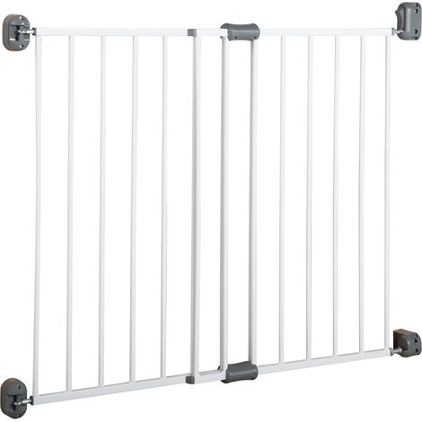 roba Cancelletto di Sicurezza per Porta "Easy Step", in Metallo, Extra Alto, Larghezza Variabile 60-97 cm, Bianco (1/4)