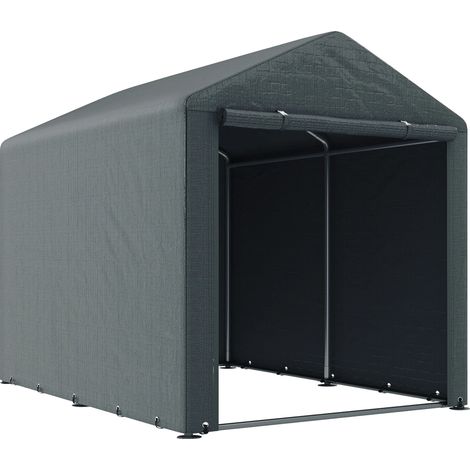 Tienda de herramientas, impermeable, construcción metálica duradera, GRIS (1/5)