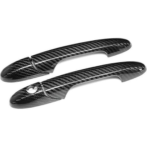 Poignée de porte extérieure en fibre de carbone véritable pour Fiat 500 Abarth 595 595C - Kit de modification de carrosserie (1/5)