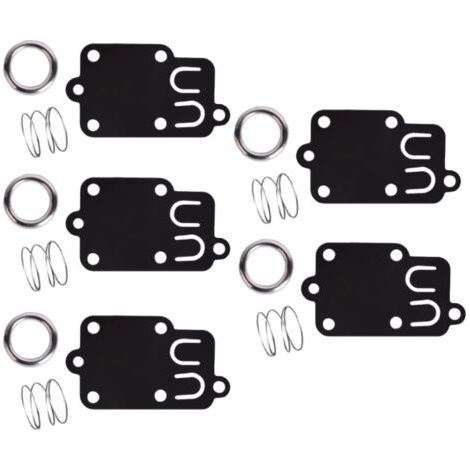Lot de 5, kit de joints de diaphragme de carburateur pour moteurs Briggs & Stratton 2 ch à 5 ch 270026 272538 272538S 272637 4157 4168 5021 5021K 690766 221377 capuchon de ressort (1/4)