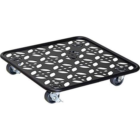 Wagner Carrello portavasi in acciaio NERO portata 60 kg (1/4)