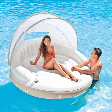 Isola Galleggiante con Parasole 199 x 150 cm 58292EU INTEX (1/4)