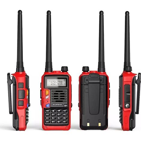 Radio-walkie Baofeng UV-S9 Plus tribande 10 W, puissante, 136-174 MHz / 220-225 MHz / 400-520 MHz, pour amateurs.-AquaForge (1/4)