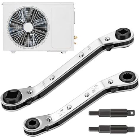 Jeu de Clés à Cliquet Équipement Pour Service Frigorifique Outils (1/5)