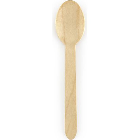 Cuillères en bois, 16 cm (1 paquet / 100 pièces) (1/3)
