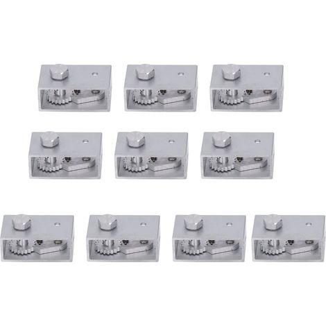 Lot de 10 tendeurs de fil de clôture électrique en aluminium, serre-fil en ligne antialarme antivol pour sécurité agricole.