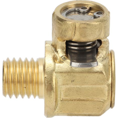 Valve de vidange d'huile moteur M12‑1,75, raccord rapide en laiton et acier inoxydable avec clip à levier pour voitures et camions légers (1/5)