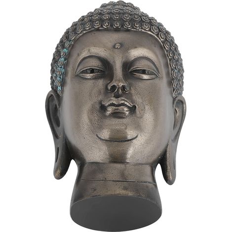 Tête de Bouddha en Résine, Décoration Bouddhiste pour Table de Salon et Intérieur (1/5)