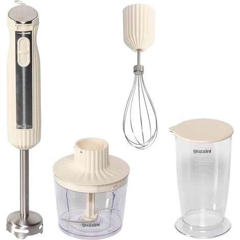 Mixeur plongeant bioclimatique avec accessoires, 5,8x6,8x39,8 cm, crème (1/3)