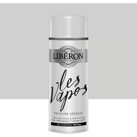 Peinture aérosol LIBÉRON Les Vapos Métal Le Chrome 0,4 L (1/4)