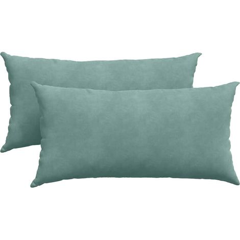 Maison Exclusive - Cuscini da Divano 2 pcs Verde Mare 80 x 40 cm Tessuto in Cords