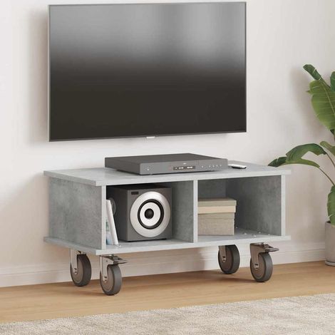 TV-Ständer Beton Grau 68,5 x 35 x 35 cm Holzwerkstoff