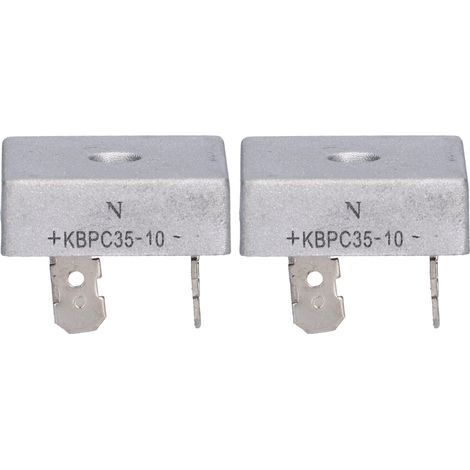 Diode de redresseur de pont, accessoire à 4 bornes pour générateur d'essence KBPC3510, 2 pièces (1/5)