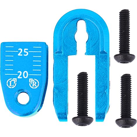 Bras de direction servo 24 dents en alliage d'aluminium pour voiture RC 1/8 1/10 (bleu N10308B) (1/5)