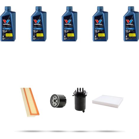 Kit tagliando 4 FILTRI e 5L OLIO compatibile con Renault Thalia II 1.5 dci 62kw Dal 2008 (1/5)