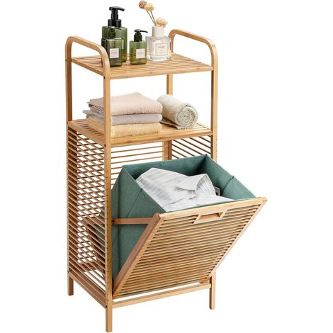 Cesto para la ropa plegable cesto para la ropa plegable estante para el bano 405 x 33 x 955 cm natural