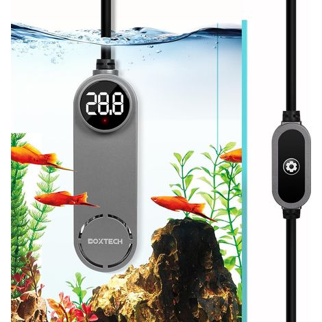 Mini Chauffage d'Aquarium 50W Température Réglable, Affichage Température, Pour Réservoirs à Poissons et Aquarium 10-40L (1/5)