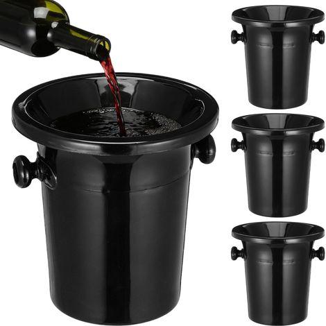 Lot de 4 seaux de dégustation de vin avec Couvercle Amovible pour Whisky, Cocktails (1/5)