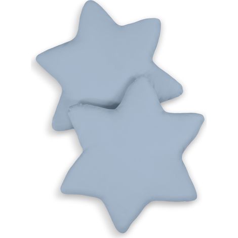 2er-Set Kissen - schmutziges Blau (1/2)