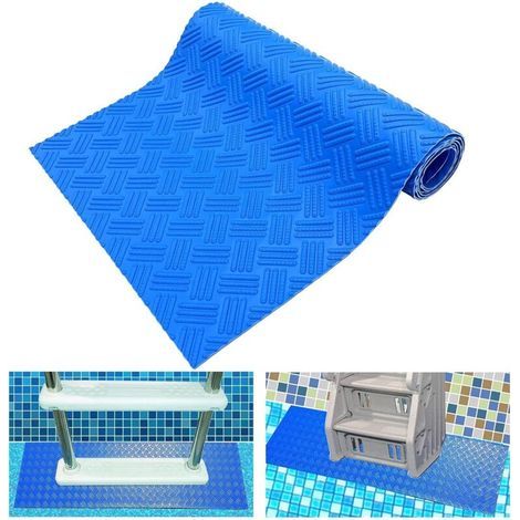 Tapis Antidérapant pour Échelle de Piscine, Protection de Marche avec Texture Adhérente, Compatible Piscines Hors Sol, 90 x 23 cm (1/4)