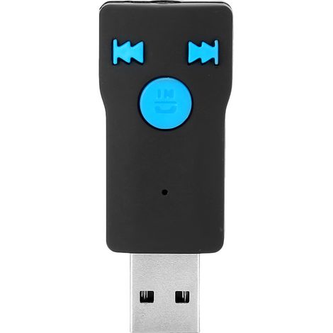 Récepteur Bluetooth USB à double sortie pour voiture, haut-parleur de lecture audio sans fil (1/5)