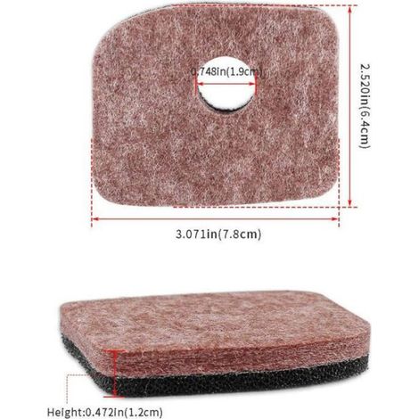 Filtre À Air - Pour Souffleur Stihl BG56 BG66 SH56 SH86 BR200 - Référence 42411201800 - Lot De 2 (1/4)