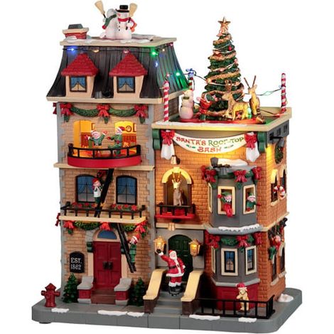 Lemax Santa's Rooftop Bash 25861 villaggio di natale