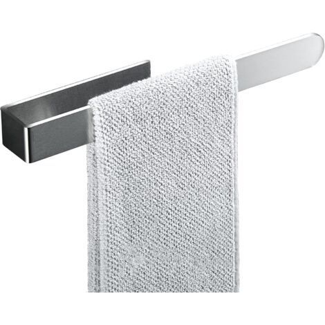 Porta asciugamani da bagno da 23 cm, senza necessità di forare, porta asciugamani in acciaio inox autoadesivo, p (1/5)