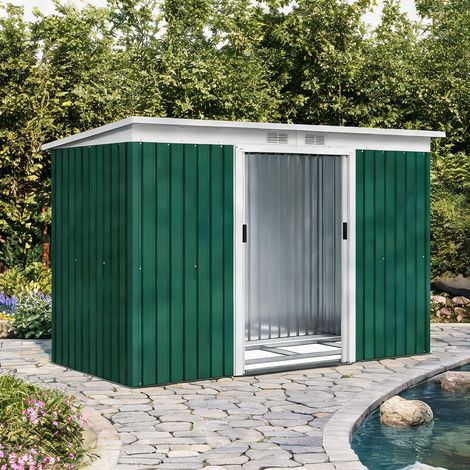 Abri de jardin en acciaio galvanizzato 280 x 130 x 172 cm (1/5)