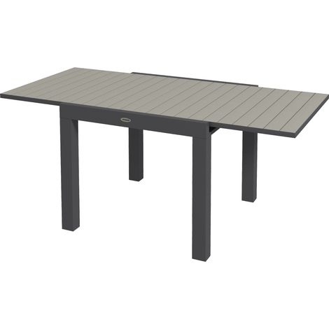 Gartentisch Outdoor-Tisch, wetterbeständig, 162 x 80 x 75 cm, Grau (1/5)