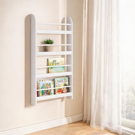 Bibliothèque blanco en pino MDF 59 x 12 x 113 cm (1/5)