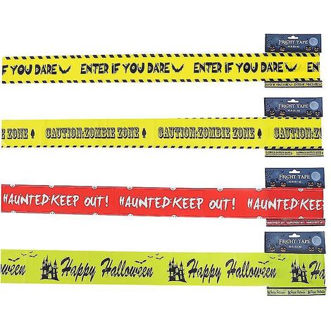 4 Stück reißfestes Halloween-Klebeband für Halloween-Dekorationen