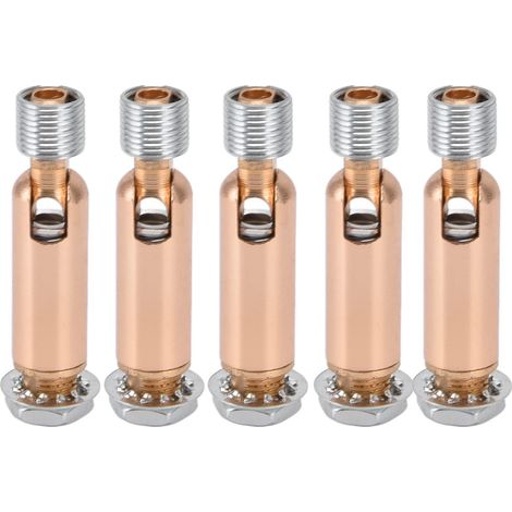 Set di 5 adattatori angolari per plafoniera – oro rosa – M10 – 180° – sospensione lampadario – accessori