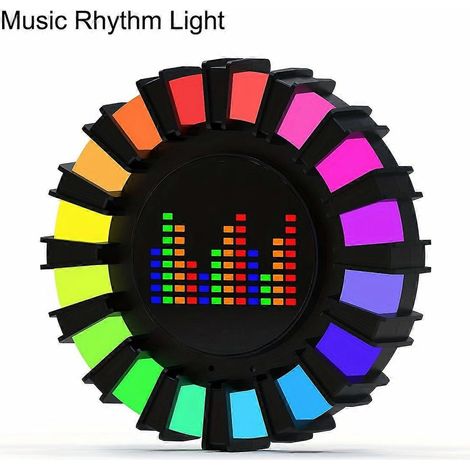 Lampe d'ambiance LED RGB à spectre musical, avec capteur de son, décoration de bureau pour soirées gaming et karaoké, cadeau pour petit ami (1/5)